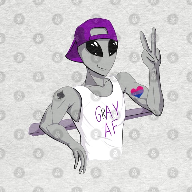 Biromantic Grey Alien by Silentrebel